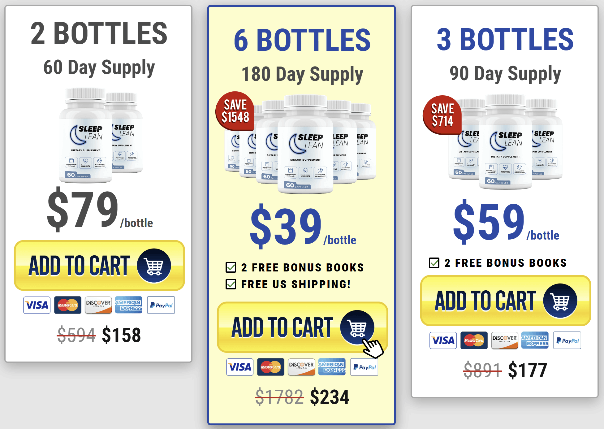 sleep-lean-pricing-table